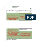 Planilha Modelo Canvas de Negócio - ATIVIDADE Pronta