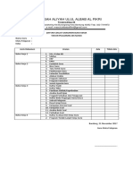 Daftar Ceklist PKG