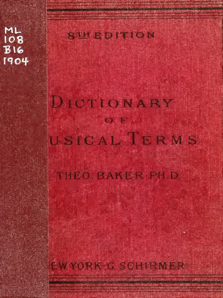 Baker A Dictionary Of Musical Terms 1904 Pdf Stress Linguistics English Language - bibi nua brawl stars