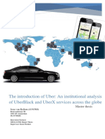 The introduction of Uber services: An institutional analysis of market entry timing