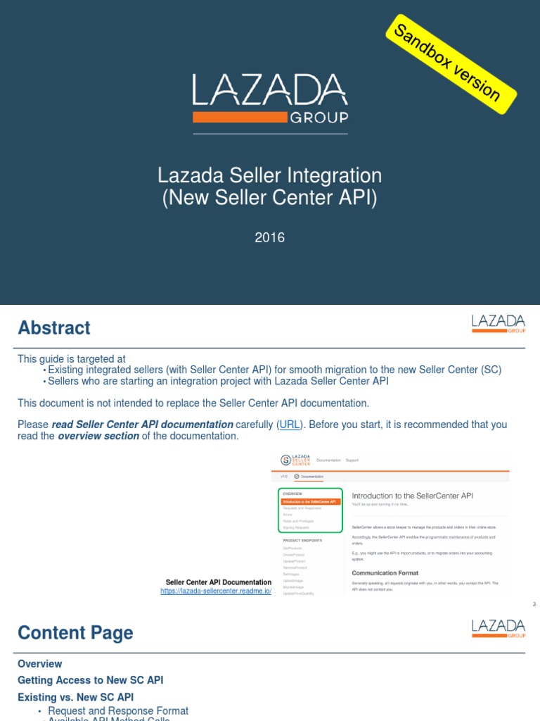 (MY) Lazada New Seller API Integration PDF | PDF | Software Development ...