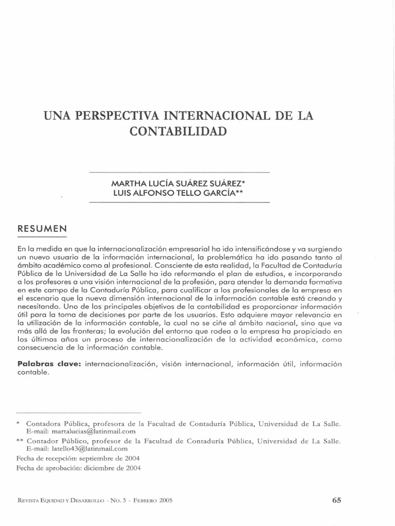 Contabilidad Internacional Pdf Pdf Contador Contabilidad