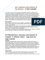 El Filibusterismo Chapter Summaries and Analysis