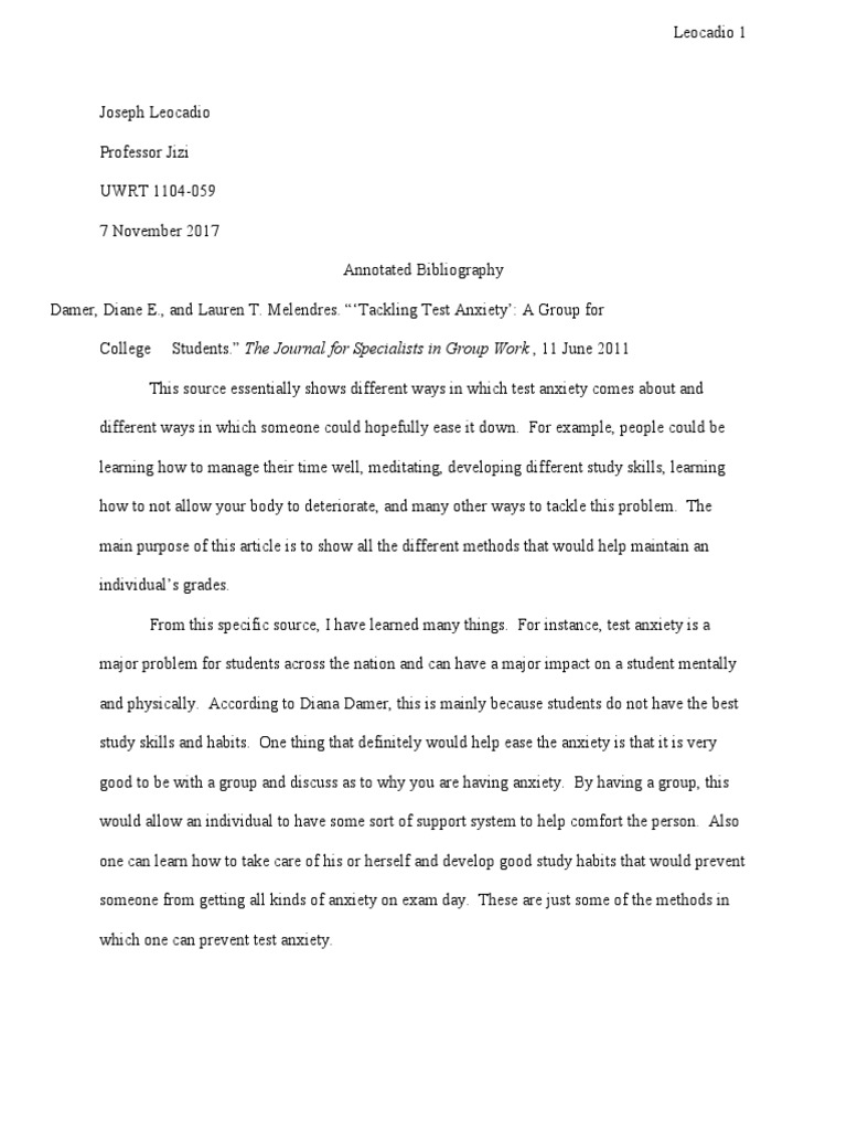 Free apa annotated bibliography template image