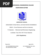 EE6611-Power Electronics and Drives Laboratory