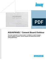 AQUAPANEL Cement Board Outdoor Datasheet 0817