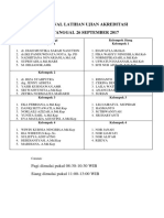 Jadwal Latihan Ujian Akreditasi