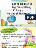 Powerpoint Apan Quarter3 Week4-B (Kultura at Tradisyon)