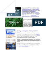 Amphetamine: Cannabis Sativa or Cannabis Indica Plant