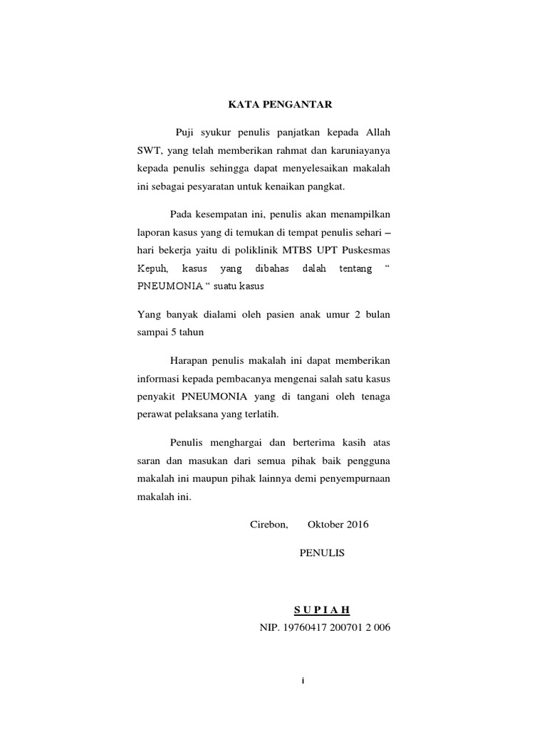 Kata Pengantar Daftar Isi