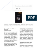 Online Press - Réseaux Special Issue (2010)