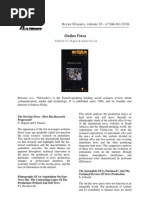 Online Press - Réseaux Special Issue (2010)