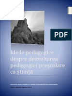 Ideile Pedagogice Despre Dezvoltarea Pedagogiei Preșcolare CA Știință