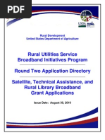 Download USDA-RUS Round 2 Directory - Satellite Tech Assistance Rural Library Issued 08-30-2010 by StimulatingBroadbandcom SN36697303 doc pdf