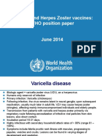 WHO PP Varicella Herpes Zoster June2014 Presentation