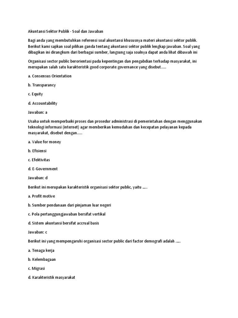 Akuntansi Sektor Publik