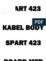 SPART 423 Kabel Body