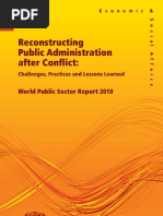 Download World Public Sector Report 2010 - Reconstructing Public Administration after Conflict by United Nations Public Administration Programme SN36697897 doc pdf