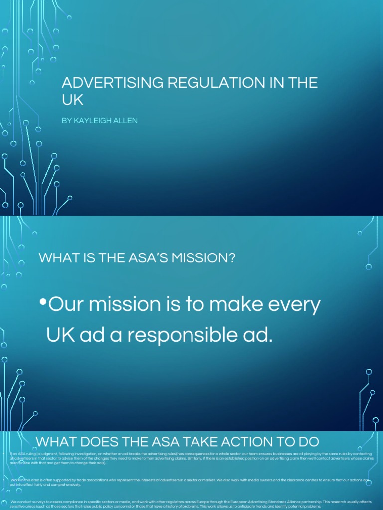 Advertising Regulation in the UK | Advertising | Government