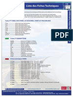 Liste Glossaire Des Fiches Techniques