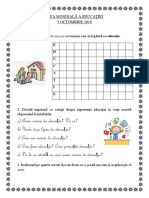 Ziua Mondiala A Educatiei-Fisa de Lucru