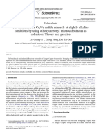 The Separation of Cu.fe Sulfide Minerals at Slightly Alkaline Conditions Using Thionocarbamates