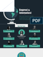 Matematika Geodesi - Regresi & Interpolasi