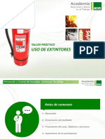 Taller Práctico Uso de Extintor