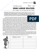 christmas carol - stave 1 - setting   word type identification - london town verbs and adjectives excerpt