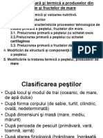 Tratarea Primara Si Termica a Produselor Din Peste Si Fructelor de Mare