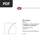 BIS- Towards a New Normal in Financial Markets