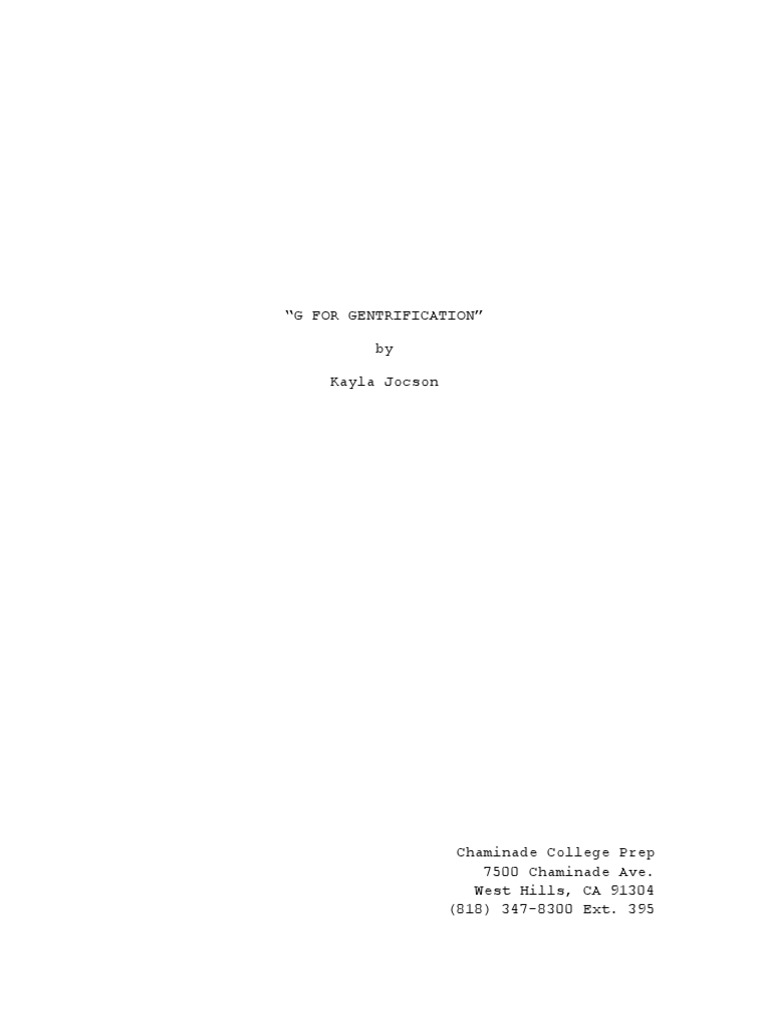 Script Template PDF