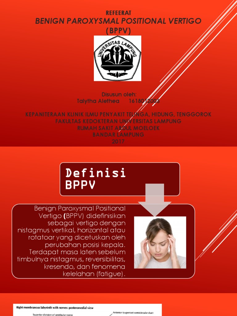 Panduan Lengkap BPPV dan Tatalaksananya | PDF