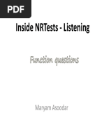 Inside NRTests - Listening - Function