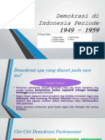 Demokrasi Indonesia 1949 1959