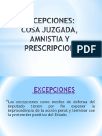 Excepciones Penal Perú