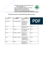 Evaluasi Kesesuaian Layanan Klinis Dengan Rencana Terapi