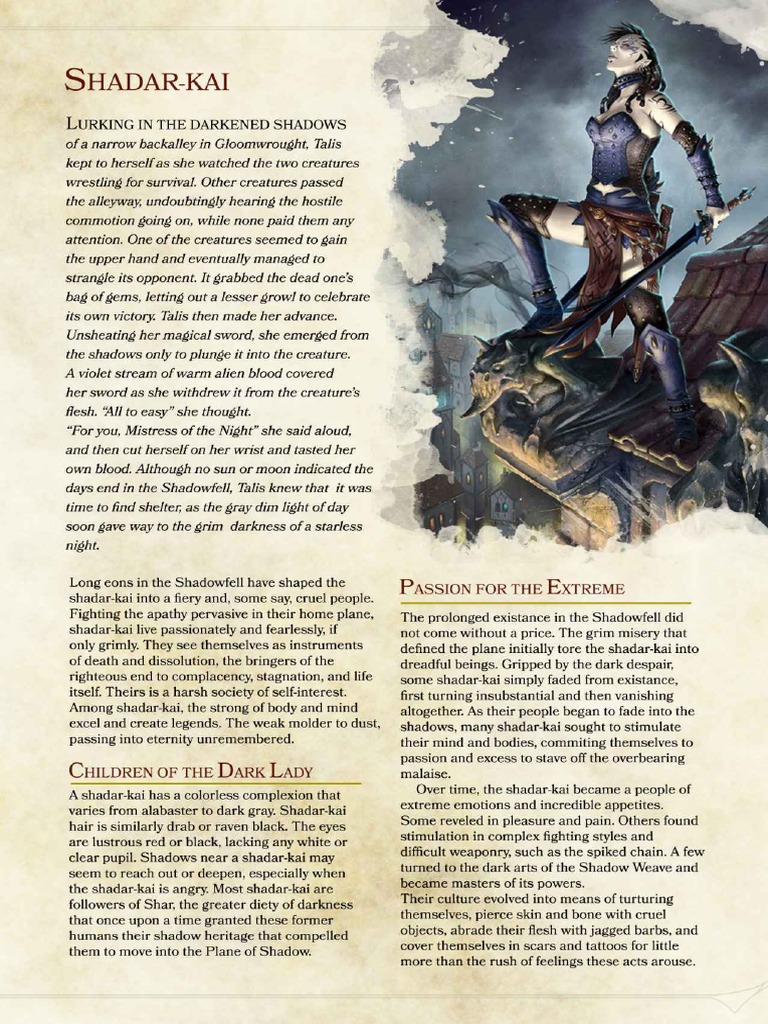 Shadar Kai PDF