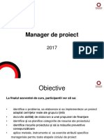 Manager de Proiect Suport Curs 2017