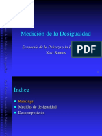 Medición de la desigualdad y dominancia de Lorenz