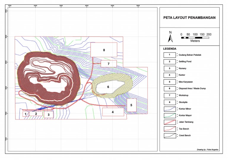 Peta Layout Penambangan Terperinci | PDF