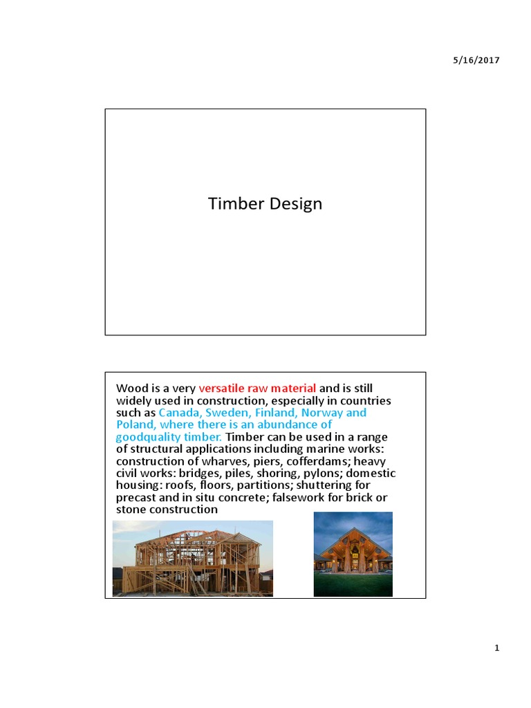 Timber Design and Strength Grading | PDF | Beam (Structure) | Bending