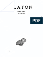 Platon - Oeuvres Completes Vol. 03-2 (Gorgias. Menon) PDF