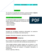 Unidad 2 La Actividad Economica y Los Agentes Económicos