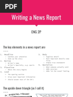 Writing A News Report 1