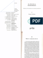 Vattimo El Fin de La Modernidad PDF