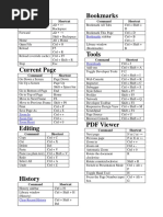 Navigation Bookmarks: Command Shortcut Command Shortcut