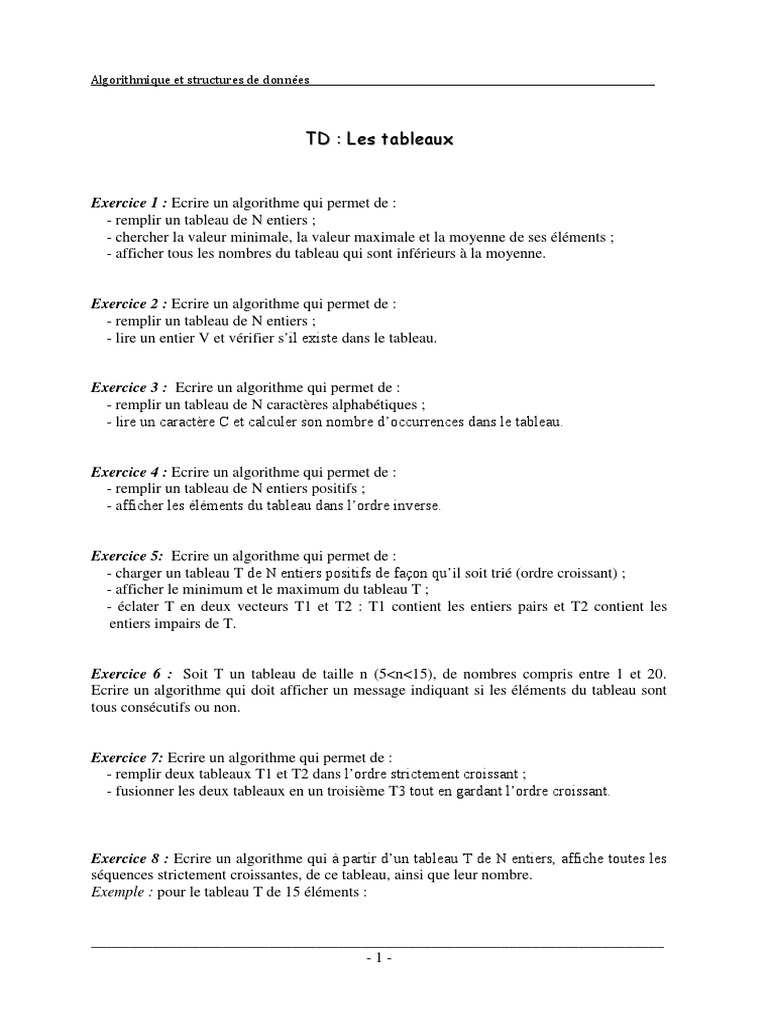 Remplir un tableau en Python | PDF | Entier naturel | Matrice ...