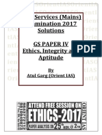 Ethics 2017 Mains Solutions - Orient IAS