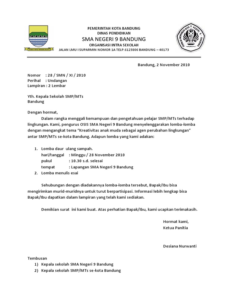 Surat Jalan Inggris - SuratMenyurat.net